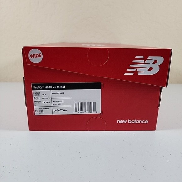New Balance Baseball Cleats Mens 6.5 Wide White Fuel Cell 4040 v6 Trainer Shoes - Picture 10 of 10